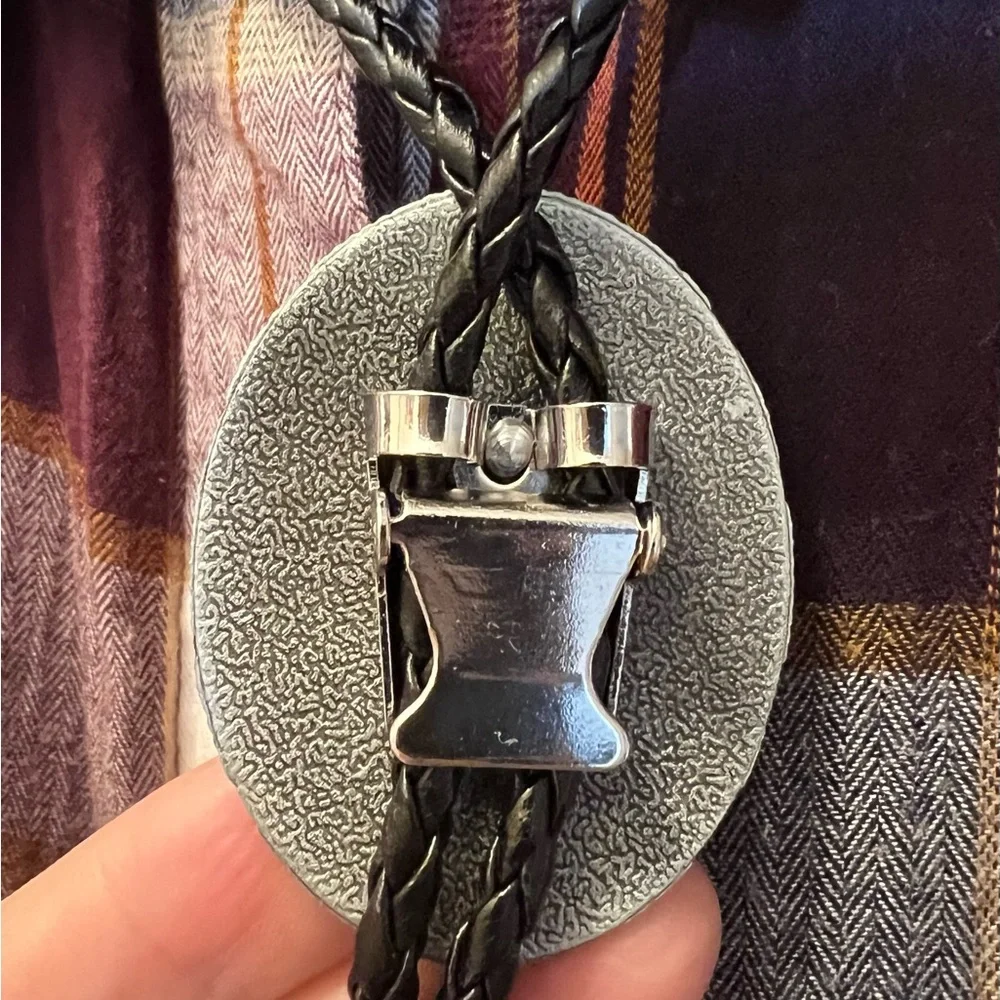 Giftable  ❤️⭐️Turquoise, Red and Black Western Bolo Tie
